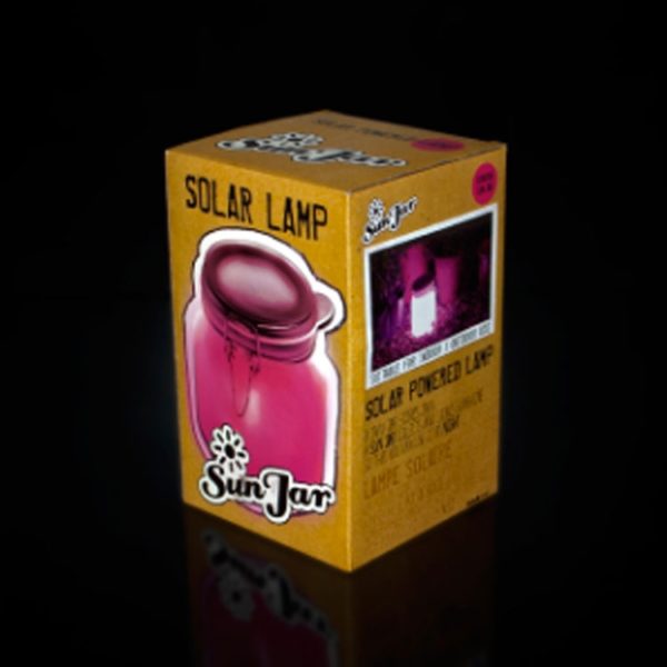 Luminária Solar í  Prova D'água Rosa - Image 3