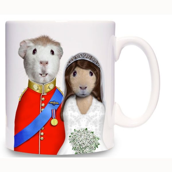 Caneca Porcelana Cat Mr. And Mrs