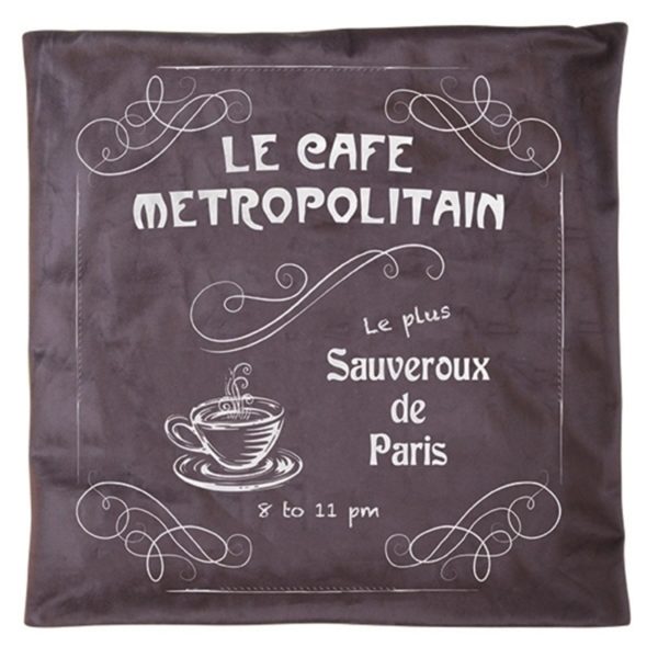 Capa de Almofada Le Cafe Metropolitan