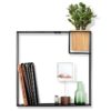 Prateleira Cubist Areia/Preto - G