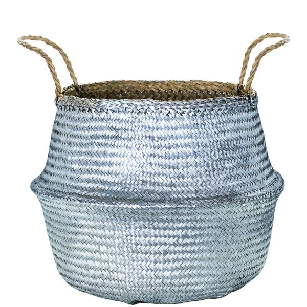 Cesto Prata em Seagrass - 40cm