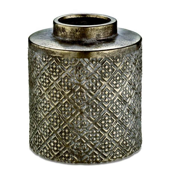 Vaso Bronze em Cerâmica - 27cm