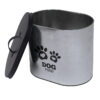 Lata em Metal Oval Dog Food Prata e Preta - 25,5cm - Image 3
