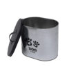 Lata em Metal Oval Dog Food Prata e Preta - 21cm - Image 3
