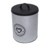 Lata em Metal Redonda Dog Food Prata e Preta - 26cm - Image 2