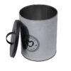 Lata em Metal Redonda Dog Food Prata e Preta - 26cm - Image 3