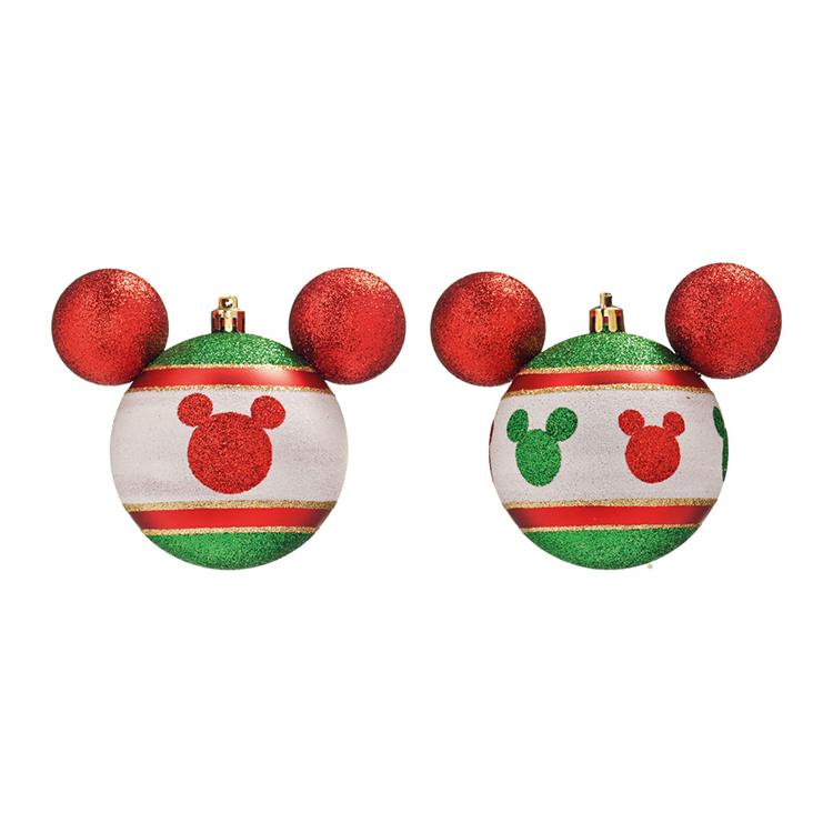 BOLA MICKEY E MINNIE VRM 8cm (DISNEY) JG C/4 PC