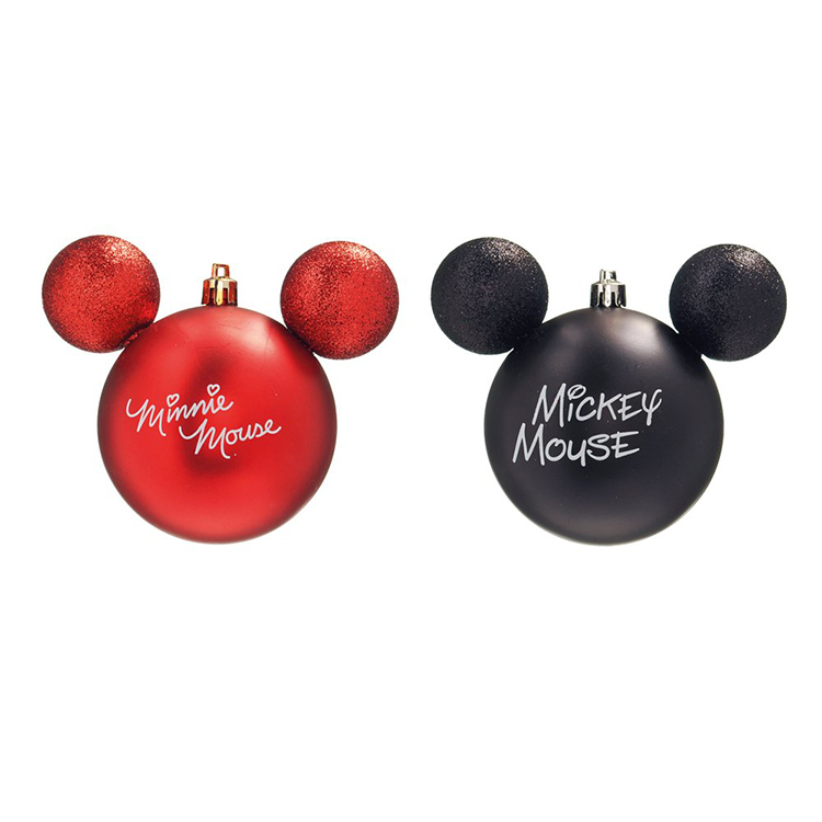 BOLA MICKEY E MINNIE VRM 8cm (DISNEY) JG C/4 PC