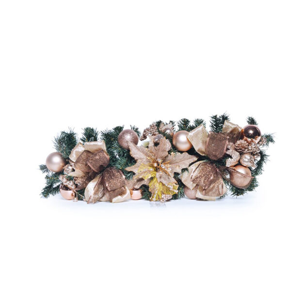 Festão 67cm RSG com Galho Seco, Flores e Fita