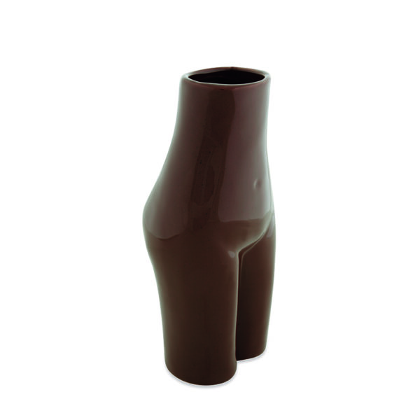 Vaso Mulher em Cerâmica - Marrom