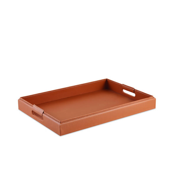 Bandeja em Poliuretano Marrom - 45cm