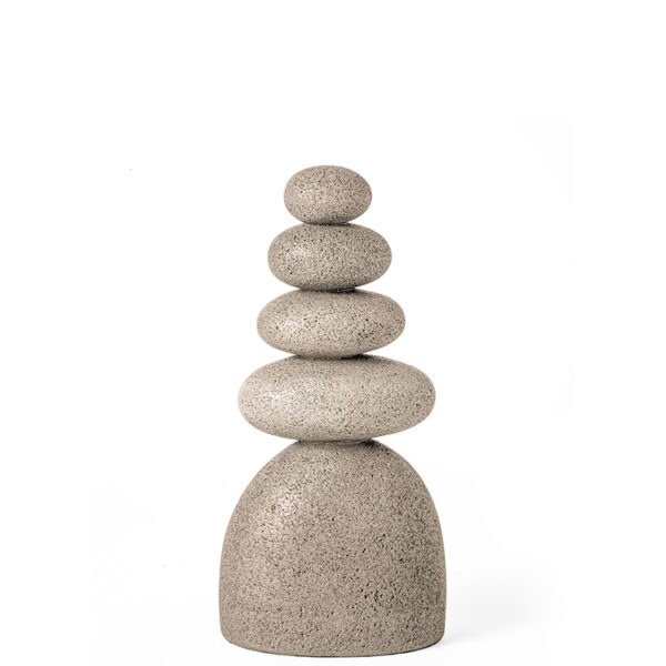 Escultura em Poliresina Cinza - 25,5cm