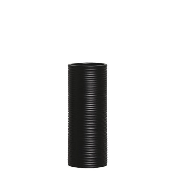 Vaso em Cerâmica Preto Fosco - 29,4cm