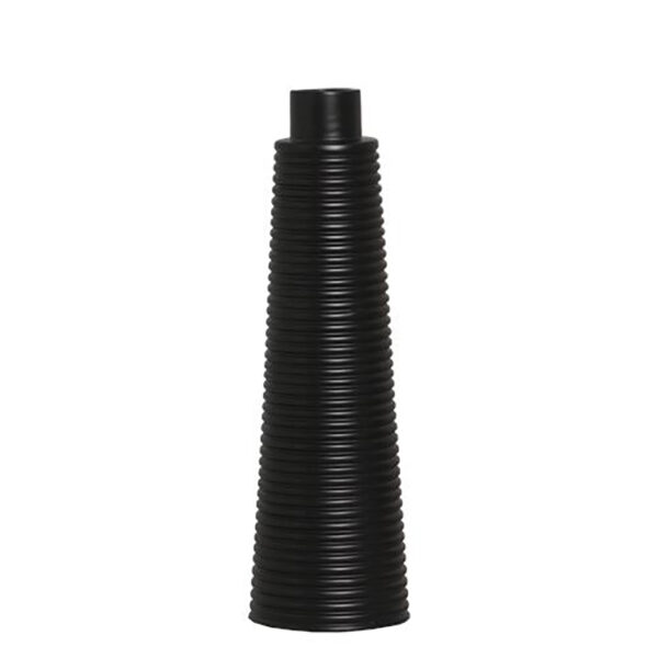Vaso em Cerâmica Preto Fosco - 40,1cm