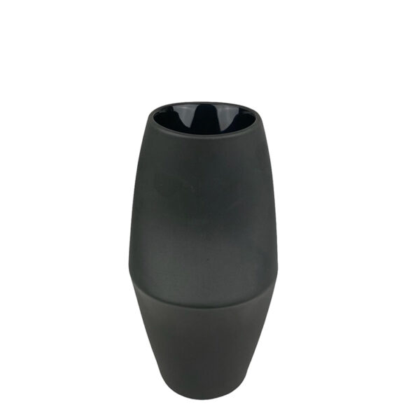 Vaso Optico M2 em Porcelana - Preto Fosco