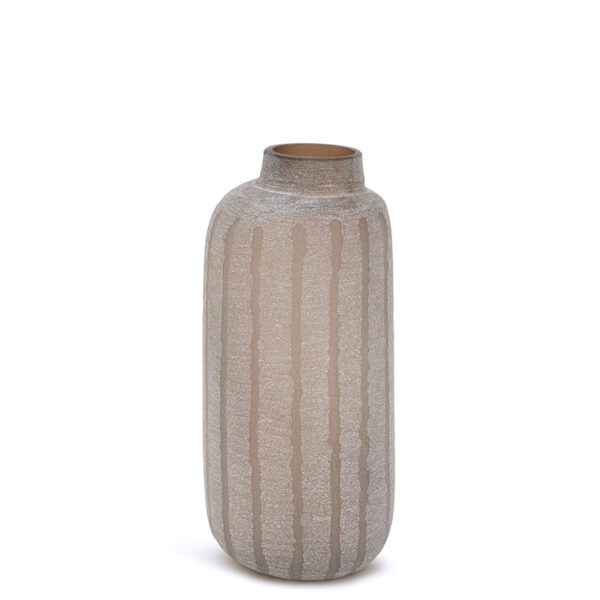 Vaso em Vidro Marrom - 38cm