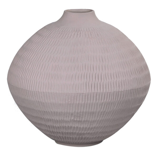 Vaso De Cerâmica Cinza- 28Cm
