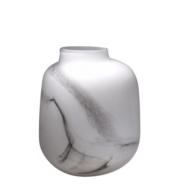 Vaso de Vidro Branco - 27cm