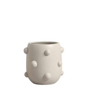 Vaso em Cerâmica Off White Fosco - 22,8cm