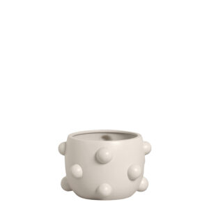 Vaso em Cerâmica Off White Fosco - 14,8cm