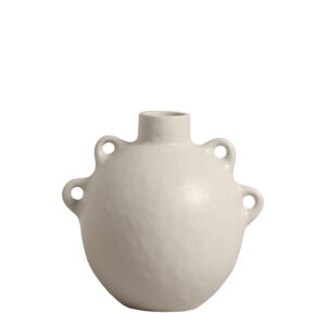 Vaso em Cerâmica Off White Fosco - 23,6cm