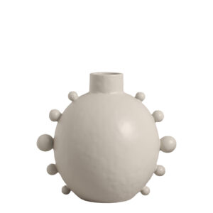 Vaso em Cerâmica Off White Fosco - 23,6cm