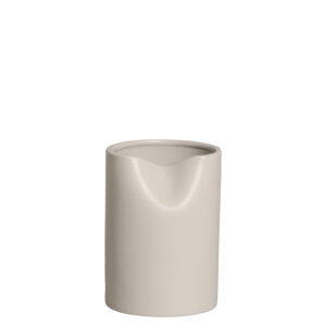 Vaso em Cerâmica Off White Fosco - 18,2cm