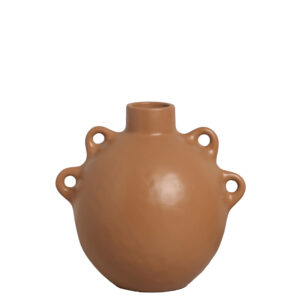 Vaso em Cerâmica Mocha Mousse Fosco - 23,6cm