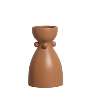 Vaso em Cerâmica Mocha Mousse Fosco - 29,5cm