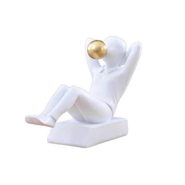 Escultura em Resina Bubble Boy Deitado - Imagem 3