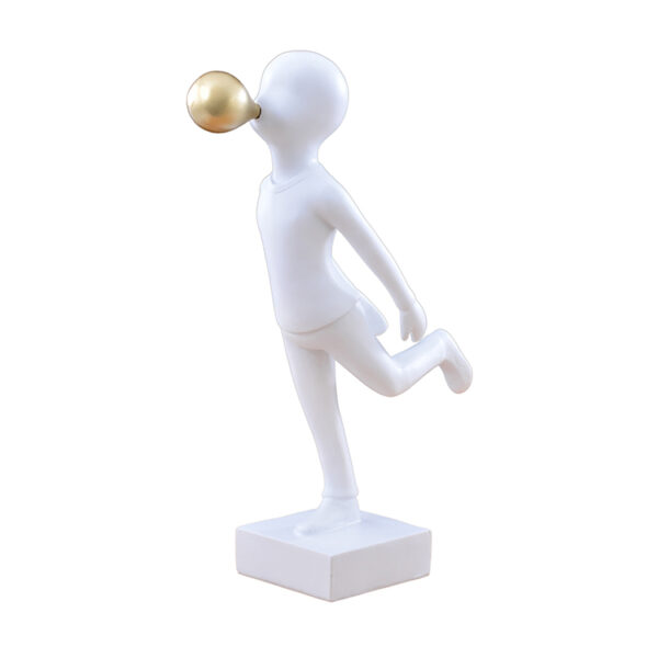 Escultura em Resina Bubble Boy em Pé - Imagem 3