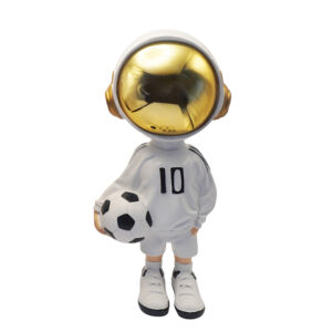 Escultura em Resina Astronauta Branco