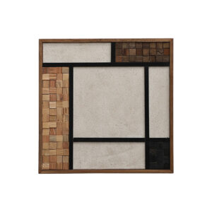 Quadro com Textura em Madeira Natural - 40x40
