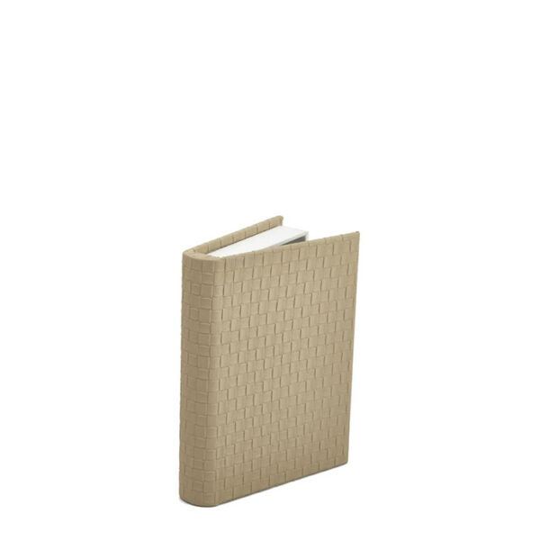 Livro Caixa em MDF com Revestimento em PU Bege - 20cm