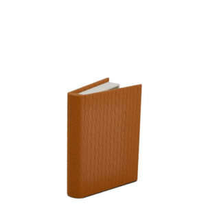 Livro Caixa em MDF com Revestimento em PU Terracota - 20cm
