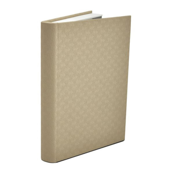 Livro Caixa em MDF com Revestimento em PU Bege - 32cm
