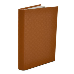 Livro Caixa em MDF com Revestimento em PU Terracota - 32cm