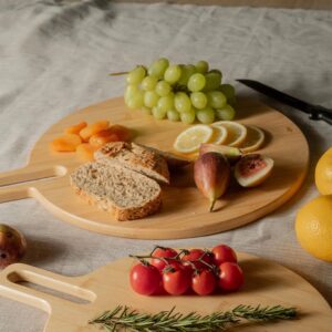 Tábua em Bambu Redonda 36x27cm