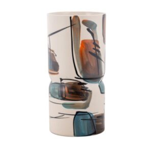 Vaso em Cerâmica Pintado à mão - 23x10