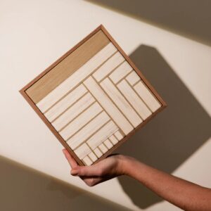 Quadro Intervalos Off-white - 20x20