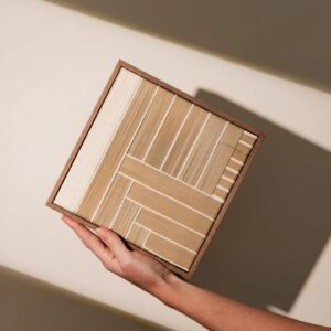 Quadro Intervalos Rafia  - 20x20