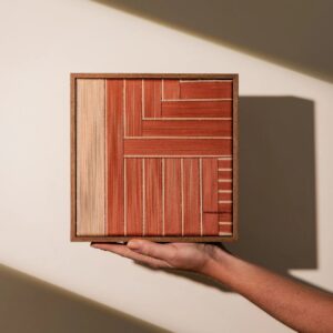 Quadro Intervalos Coral  - 20x20