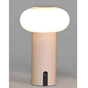 Abajur Touch USb Bege - 19x13