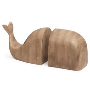 Aparador de Livros Baleia em Poliresina - 14x30