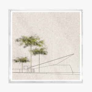 Quadro com Impressão em Canvas em Caixa Acrílica - 25x25