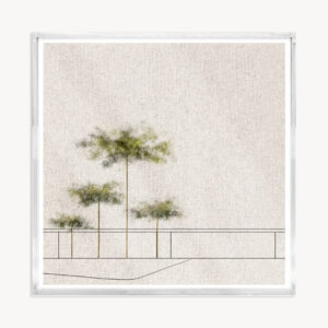 Quadro com Impressão em Canvas em Caixa Acrílica - 25x25