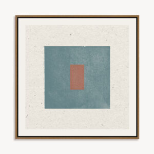 Quadro em Canvas com Moldura em Madeira - 44x44