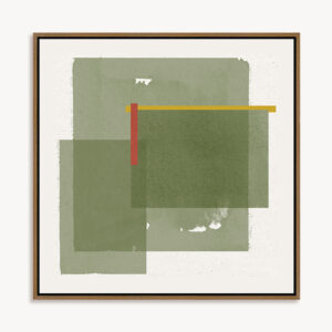 Quadro em Canvas com Moldura em Madeira - 44x44