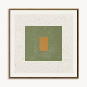 Quadro em Canvas com Moldura em Madeira - 44x44