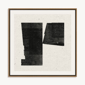 Quadro em Canvas com Moldura em Madeira - 44x44